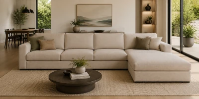 Large L-Shape Couch (4 seater frame with extended chaise)